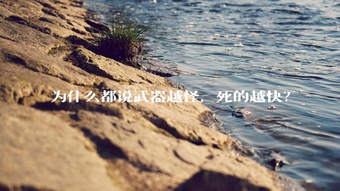为什么都说武器越怪，死的越快？